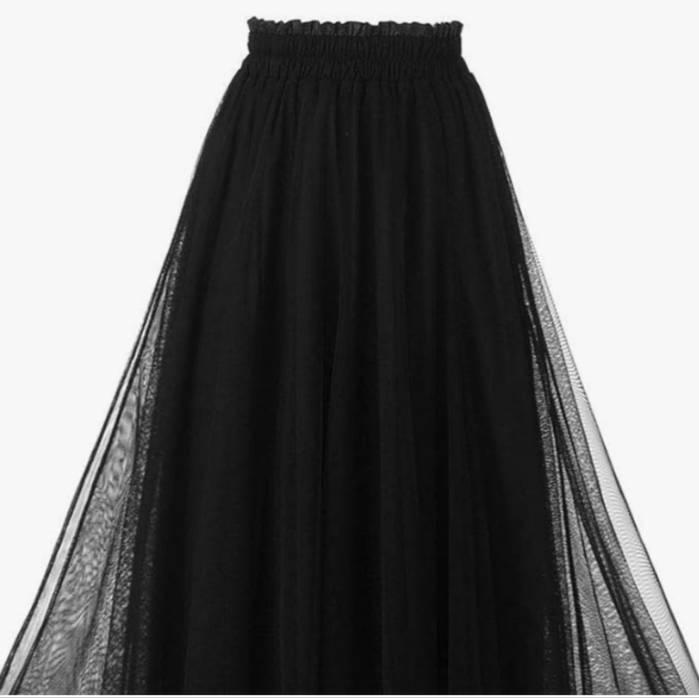 Obbue A line Tulle Party Evening Skirt